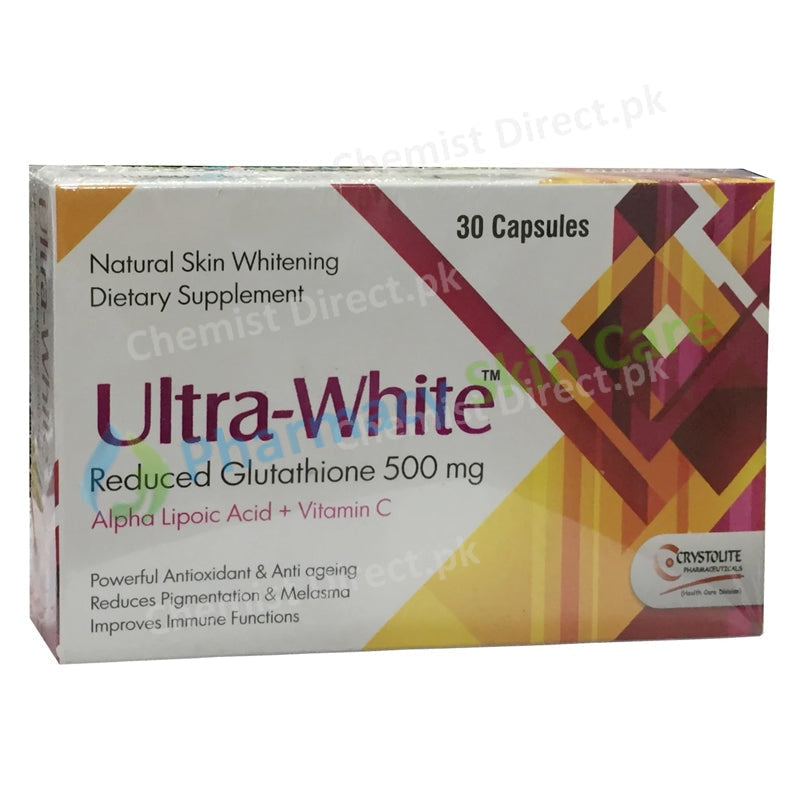 Ultra White Capsule Alpha Lipoic Acid + Vitamin C Crystolite Pahrma