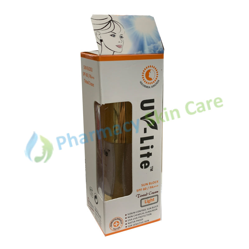 Uv-Lite Tinted Cream Sun Block Spf 60 -Light Skin Care