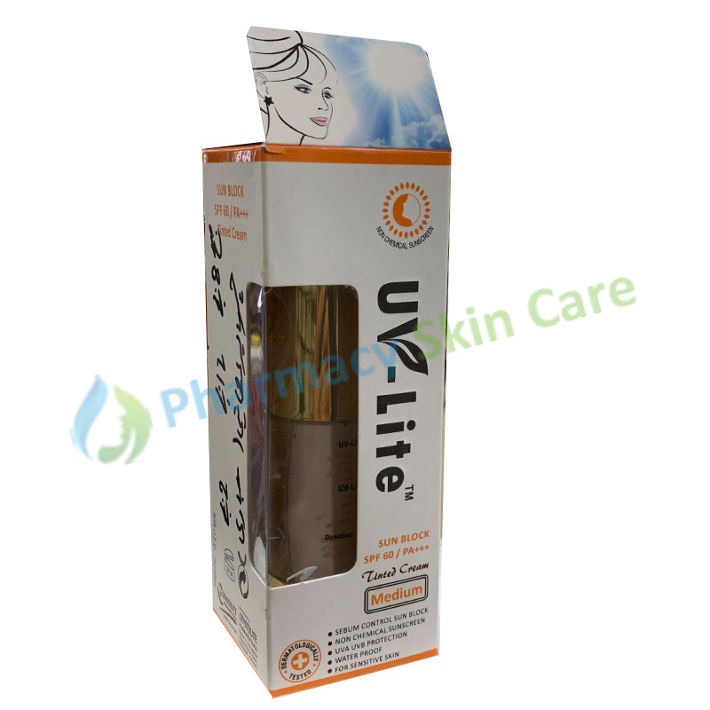 Uv-Lite Tinted Cream Sun Block Spf 60 -Medium Skin Care