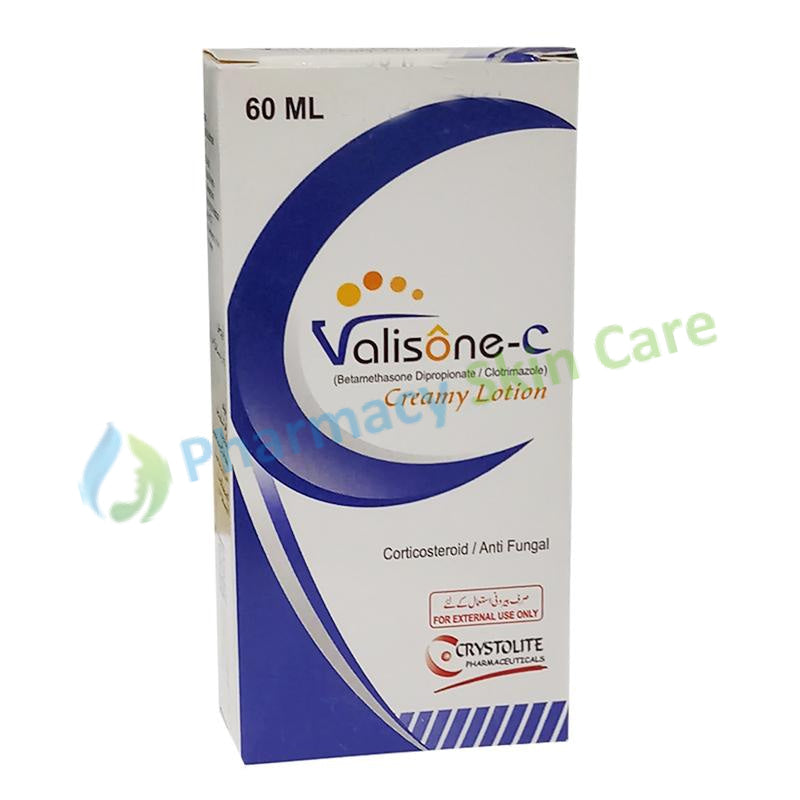 Valisone C Creamy Lotion 60ml Crystolite Pharma Betamethasone Dipropinate Clotrimazole