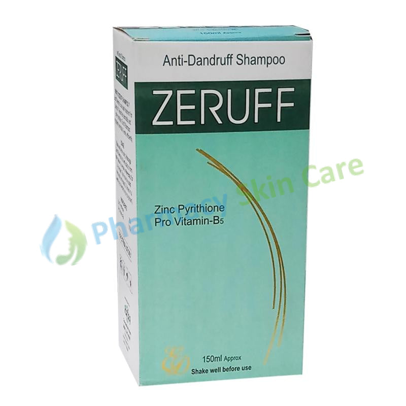Zeruff Shampoo 150ml Zinc Pyrithione Pro Vitamin-B5 ED Pharma Anti-Dandruff